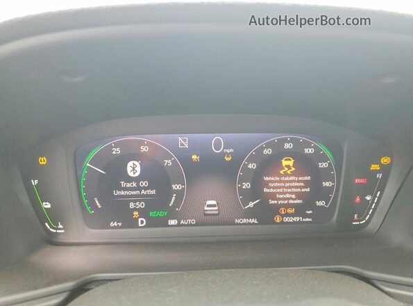 1HGCY2F52TA012896 2026 HONDA ACCORD Gray Вид щитка приладів