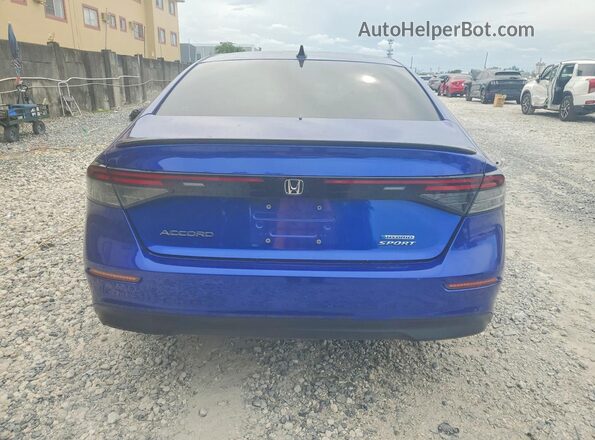 1HGCY2F53PA025470 2023 HONDA ACCORD Blue უკანა ხედი
