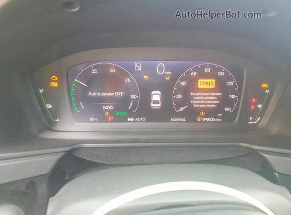 1HGCY2F53PA025470 2023 HONDA ACCORD Blue ხელსაწყოთა პანელის ხედი