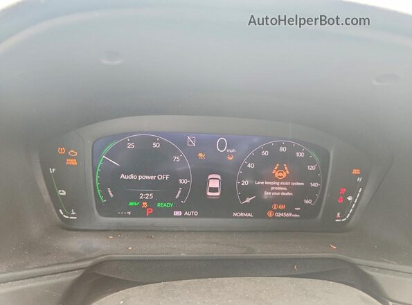 1HGCY2F53PA066939 2023 HONDA ACCORD Silver ხელსაწყოთა პანელის ხედი