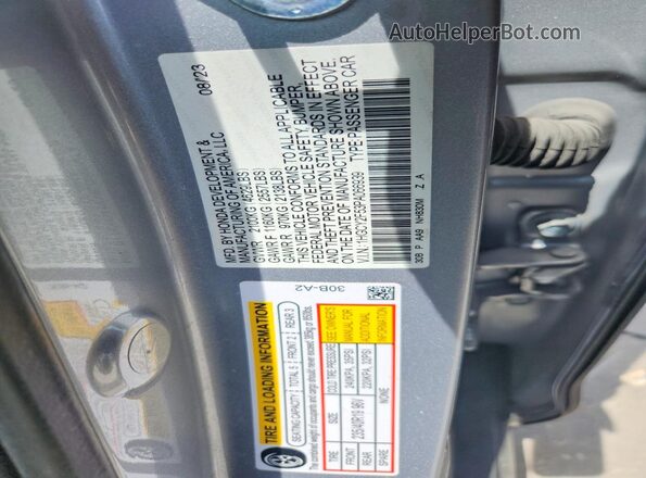 1HGCY2F53PA066939 2023 HONDA ACCORD Silver ძრავის განყოფილების ხედი