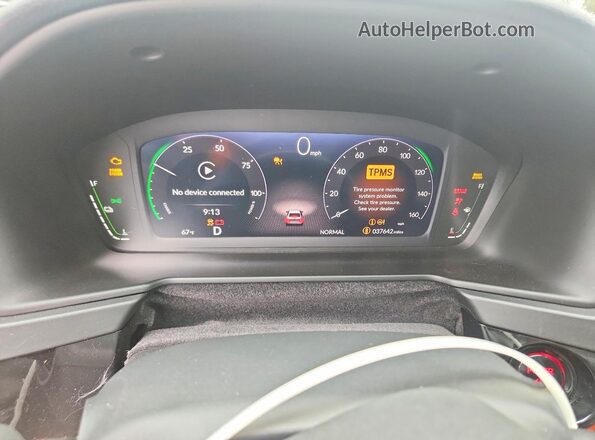 1HGCY2F53SA080400 2025 HONDA ACCORD Black Вид щитка приладів