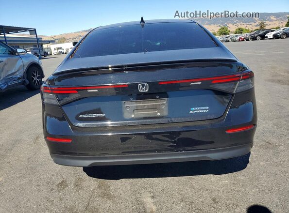 1HGCY2F54PA040124 2023 HONDA ACCORD Black Вид ззаду