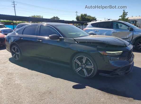 1HGCY2F54PA040124 2023 HONDA ACCORD Black Передня права чверть