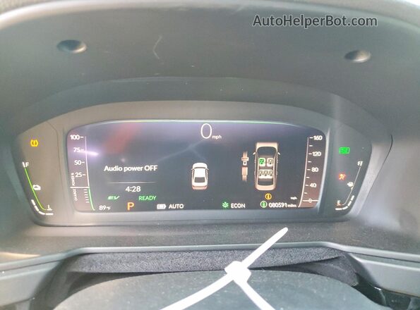 1HGCY2F54PA040124 2023 HONDA ACCORD Black Вид щитка приладів
