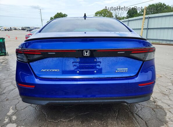 1HGCY2F54PA045758 2023 HONDA ACCORD Blue უკანა ხედი