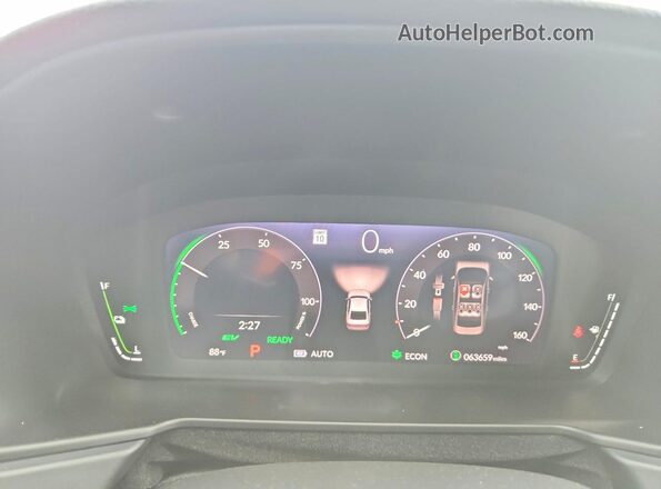 1HGCY2F54PA066464 2023 HONDA ACCORD Black Instrument cluster view