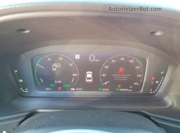 1HGCY2F54RA068962 2024 HONDA ACCORD Red Vista del cuadro de instrumentos