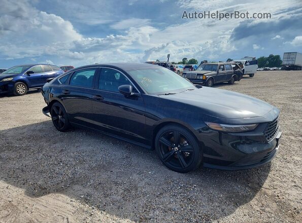 1HGCY2F54RA070291 2024 HONDA ACCORD Черный Передняя правая четверть