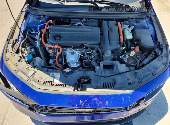 1HGCY2F54RA087320 2024 HONDA ACCORD Синий Вид задней части салона
