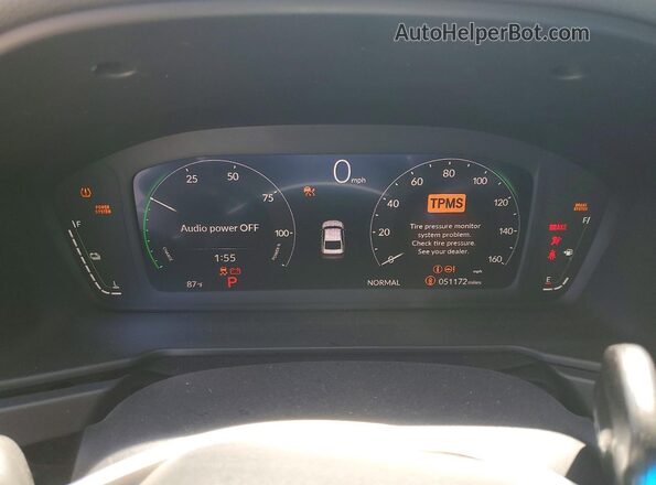1HGCY2F54SA010856 2025 HONDA ACCORD White Սարքավորումների վահանակի տեսք