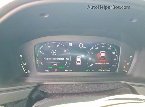 1HGCY2F54SA031920 2025 HONDA ACCORD Белый Вид щитка приборов