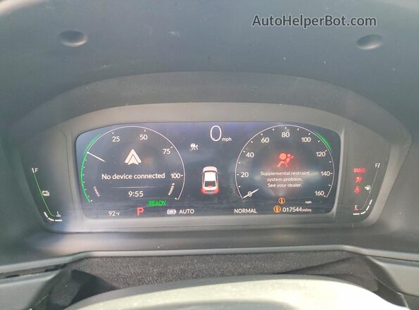 1HGCY2F54SA035031 2025 HONDA ACCORD Black Вид щитка приладів