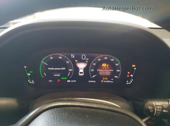 1HGCY2F54SA045753 2025 HONDA ACCORD Black Widok zestawu wskaźników