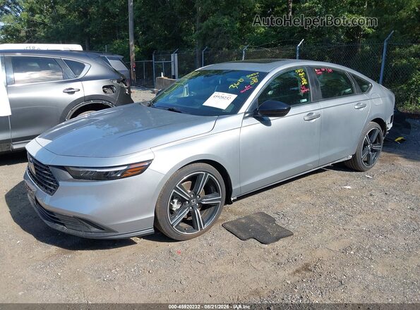 1HGCY2F54SA064996 2025 HONDA ACCORD Silver წინა მარცხენა ხედი სამი მეოთხედიდან