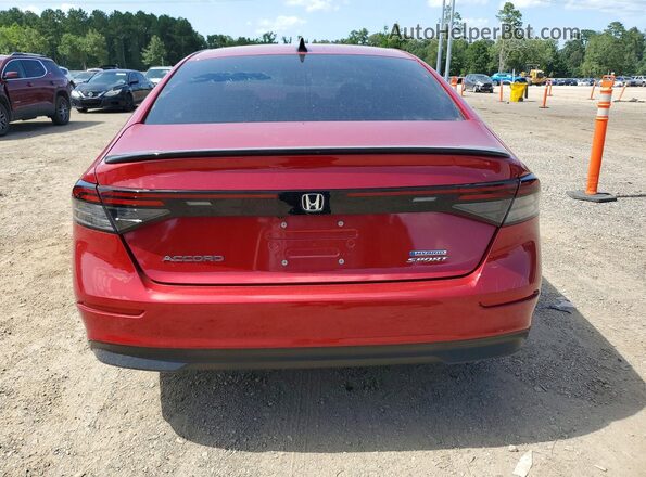 1HGCY2F54SA075190 2025 HONDA ACCORD Red Rear view