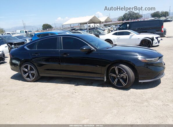 1HGCY2F55PA000277 2023 HONDA ACCORD Black Սալոնի հետևի տեսք
