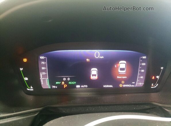 1HGCY2F55PA058289 2023 HONDA ACCORD White Instrument cluster view