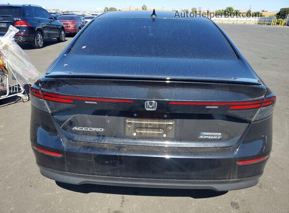 1HGCY2F55RA004980 2024 HONDA ACCORD Black Вид ззаду