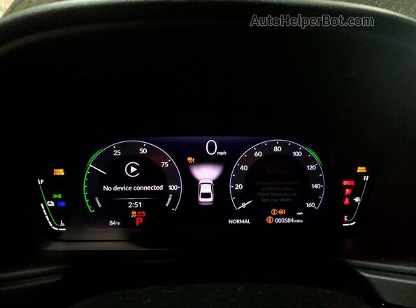 1HGCY2F55SA092581 2025 HONDA ACCORD Black Widok zestawu wskaźników