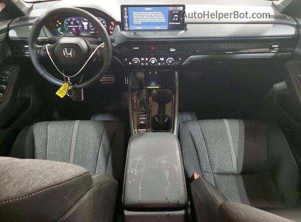 1HGCY2F55SA092581 2025 HONDA ACCORD Black Widok deski rozdzielczej