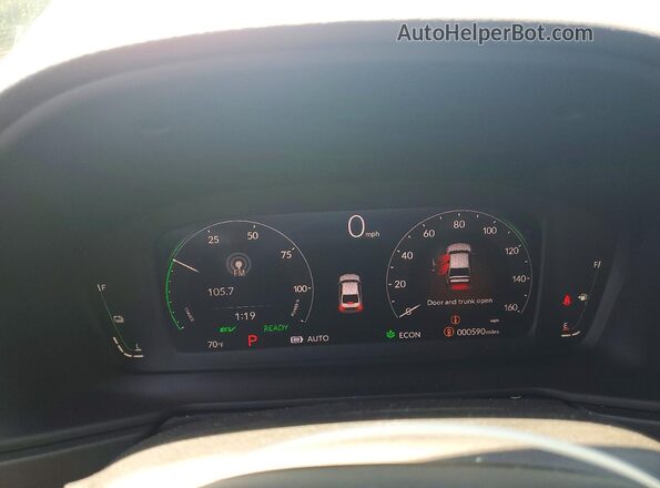 1HGCY2F55TA011418 2026 HONDA ACCORD Silver Widok zestawu wskaźników