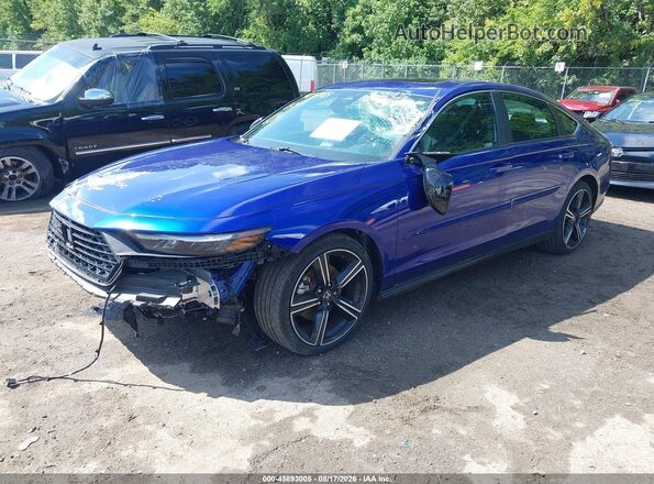 1HGCY2F56PA045311 2023 HONDA ACCORD Blue წინა მარცხენა ხედი სამი მეოთხედიდან