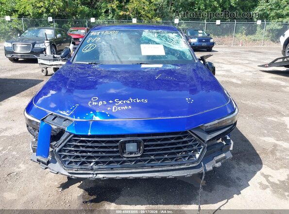 1HGCY2F56PA045311 2023 HONDA ACCORD Blue ხელსაწყოთა პანელის ხედი