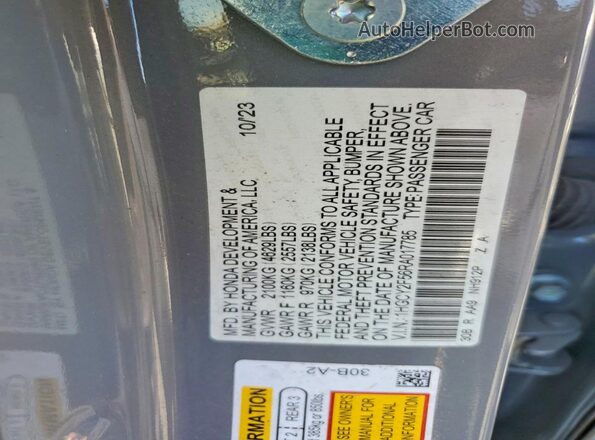 1HGCY2F56RA017785 2024 HONDA ACCORD Серый Вид подкапотного пространства