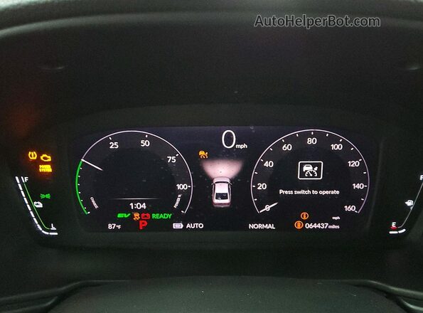 1HGCY2F56RA044713 2024 HONDA ACCORD White ხელსაწყოთა პანელის ხედი