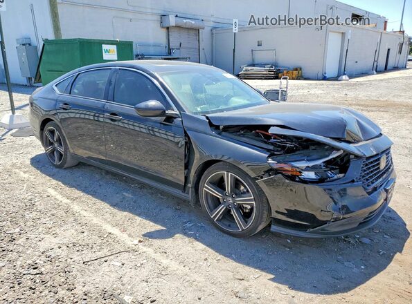 1HGCY2F56RA086654 2024 HONDA ACCORD Black წინა მარჯვენა