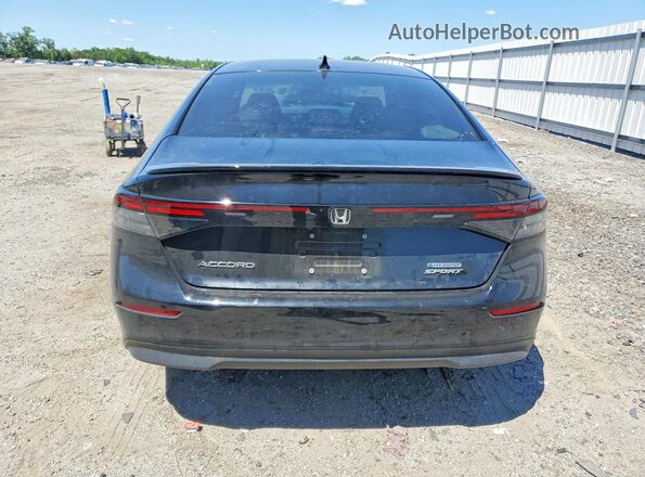 1HGCY2F56RA086654 2024 HONDA ACCORD Black უკანა ხედი