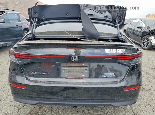 1HGCY2F56SA013015 2025 HONDA ACCORD Black Widok z tyłu