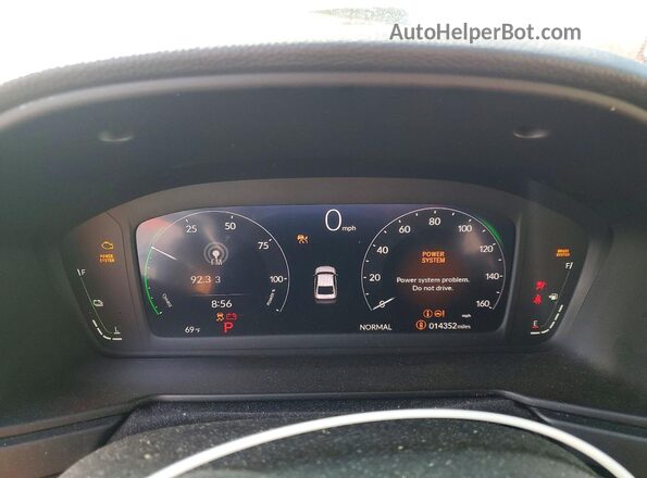 1HGCY2F56SA045477 2025 HONDA ACCORD Белый Вид щитка приборов