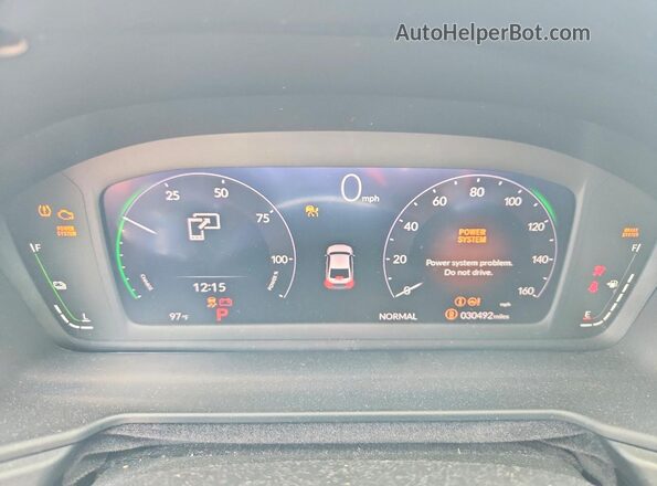 1HGCY2F57PA061680 2023 HONDA ACCORD Blue Вид щитка приладів
