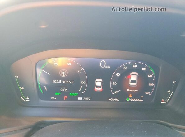 1HGCY2F57RA010103 2024 HONDA ACCORD White Vista del cuadro de instrumentos