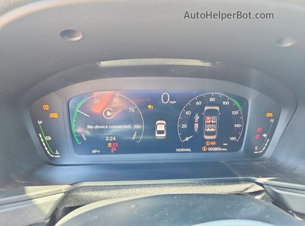 1HGCY2F57SA086720 2025 HONDA ACCORD White ხელსაწყოთა პანელის ხედი