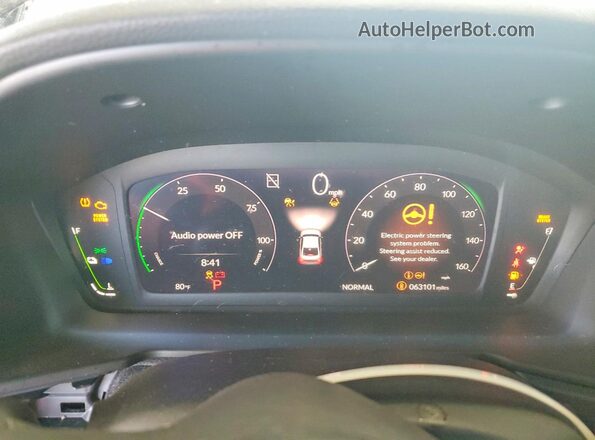 1HGCY2F58PA066435 2023 HONDA ACCORD Black Vista del cuadro de instrumentos