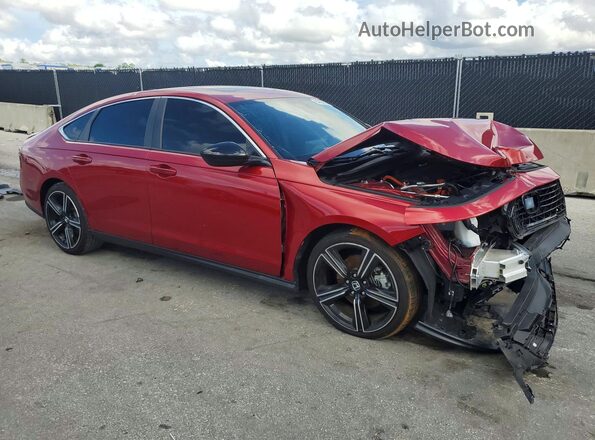 1HGCY2F58RA051839 2024 HONDA ACCORD Red Передня права чверть
