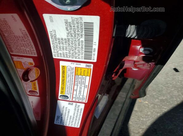 1HGCY2F58RA051839 2024 HONDA ACCORD Red Вид наклейки з VIN-кодом