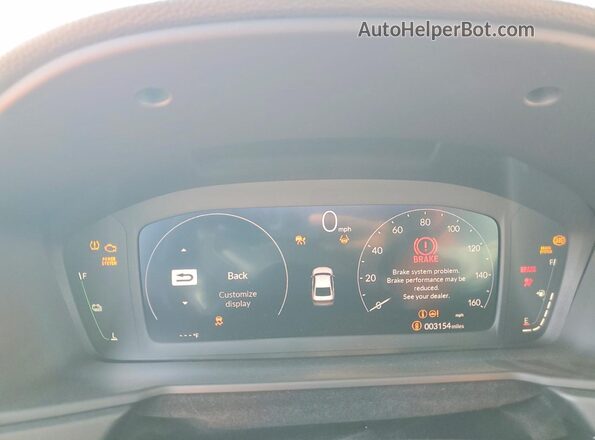 1HGCY2F58TA009811 2026 HONDA ACCORD Blue ხელსაწყოთა პანელის ხედი