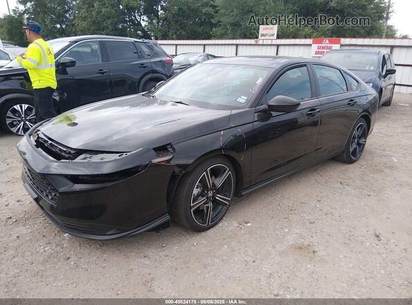1HGCY2F58TA046874 2026 HONDA ACCORD Black Առջևի ձախ երեք քառորդ տեսարան
