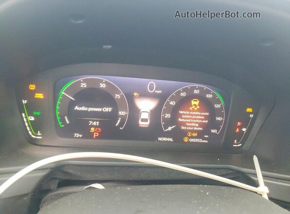 1HGCY2F59PA012450 2023 HONDA ACCORD Blue Instrument cluster view