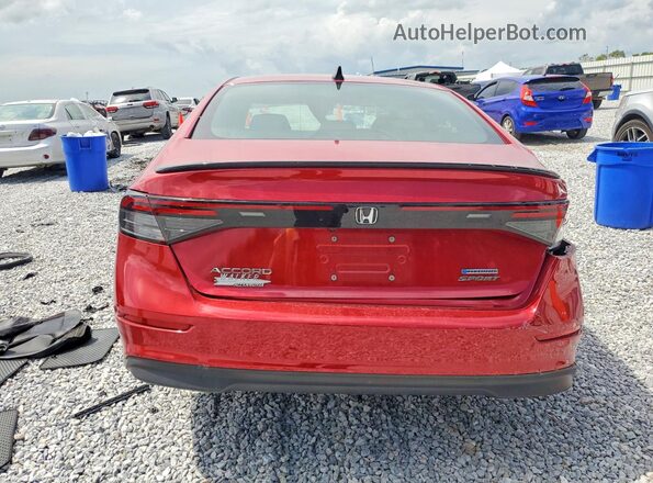 1HGCY2F59SA046252 2025 HONDA ACCORD Red Вид ззаду