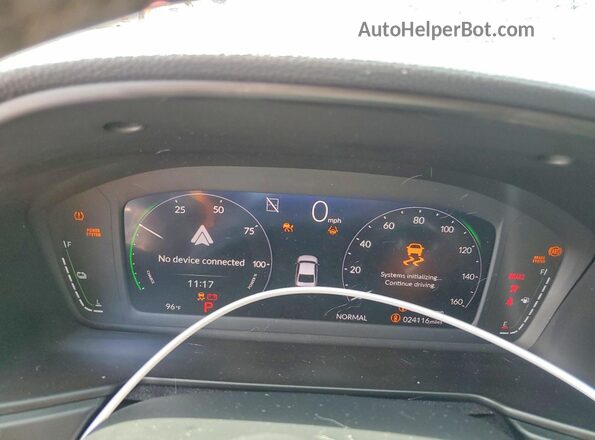1HGCY2F59SA046252 2025 HONDA ACCORD Red Вид щитка приладів