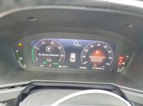 1HGCY2F59SA071071 2025 HONDA ACCORD White ხელსაწყოთა პანელის ხედი