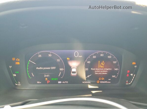 1HGCY2F5XRA095860 2024 HONDA ACCORD Blue ხელსაწყოთა პანელის ხედი