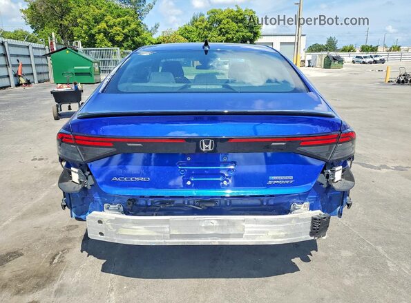 1HGCY2F5XRA095860 2024 HONDA ACCORD Blue უკანა ხედი