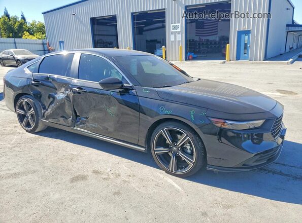 1HGCY2F5XSA042131 2025 HONDA ACCORD Черный Передняя правая четверть