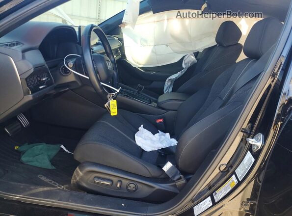 1HGCY2F5XSA042131 2025 HONDA ACCORD Черный Вид салона спереди